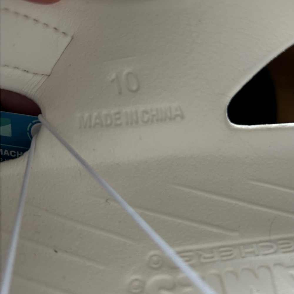 Skechers Foamies Tai Get Real White Platform Sandal Shoe size 10 Women. New Box - Picture 7 of 9
